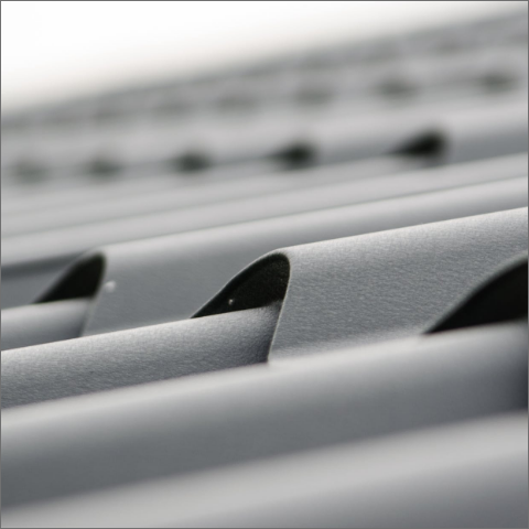 A clean, tiled roof